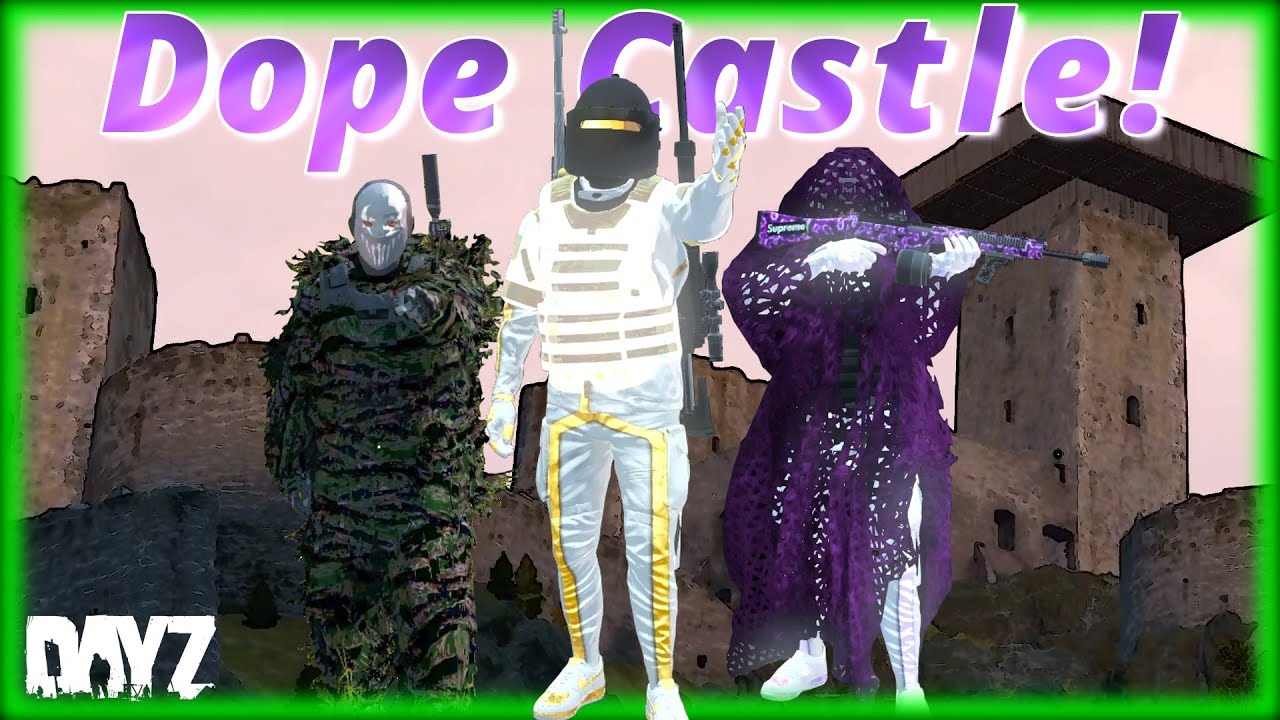 I Built a Dope Castle Base on a Very Competitive Server!! DayZ The Project