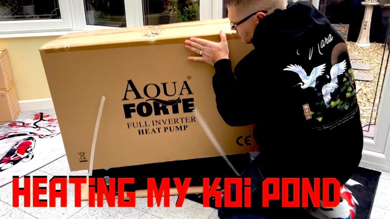 I FINALLY FITED MY NEW HEAT PUMP TO MY KOI POND