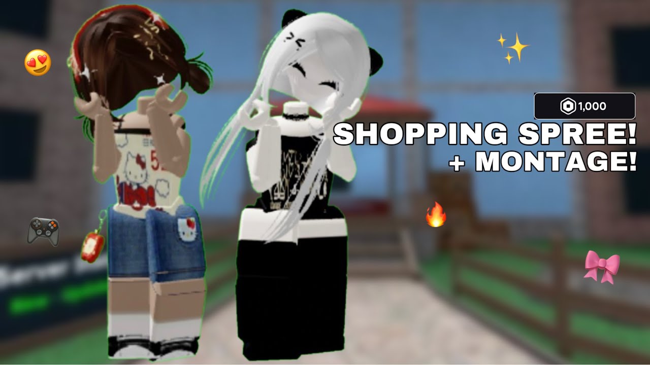 1.2k ROBUX SHOPPING SPREE! and MM2 MONTAGE!