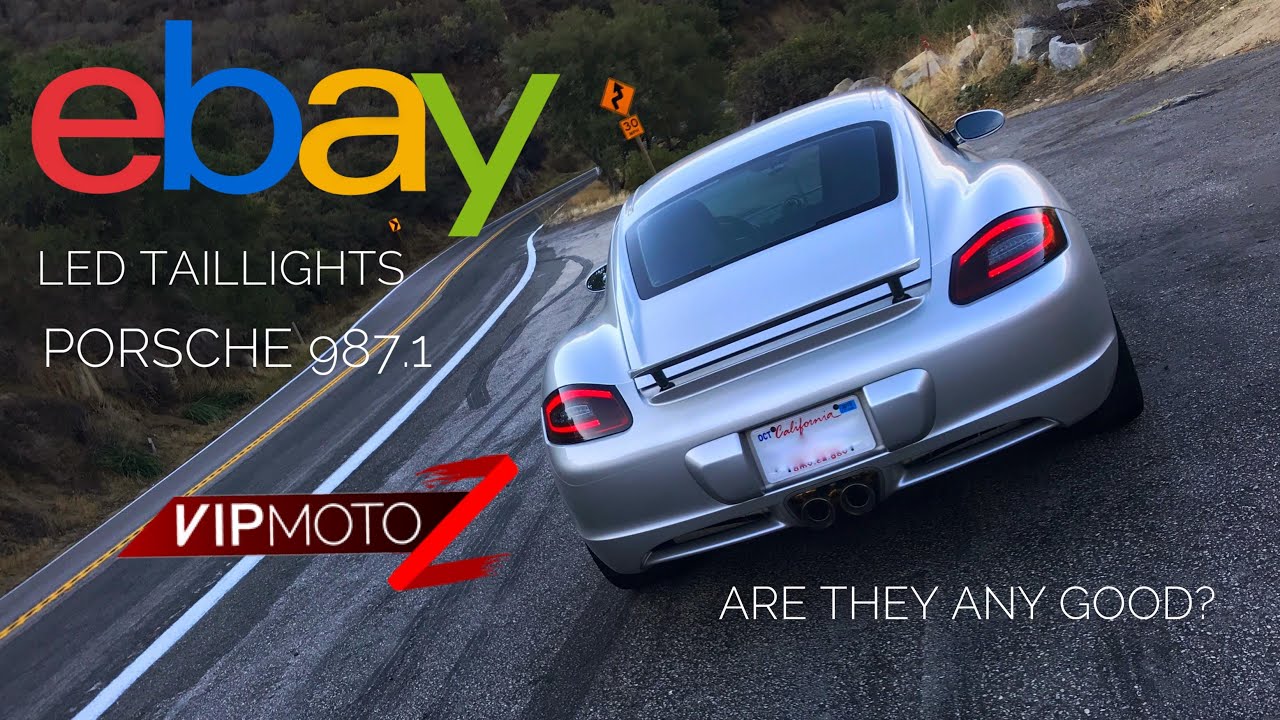 Review 2006 Porsche Cayman S upgraded eBay LED Taillights by VIPMotoZ