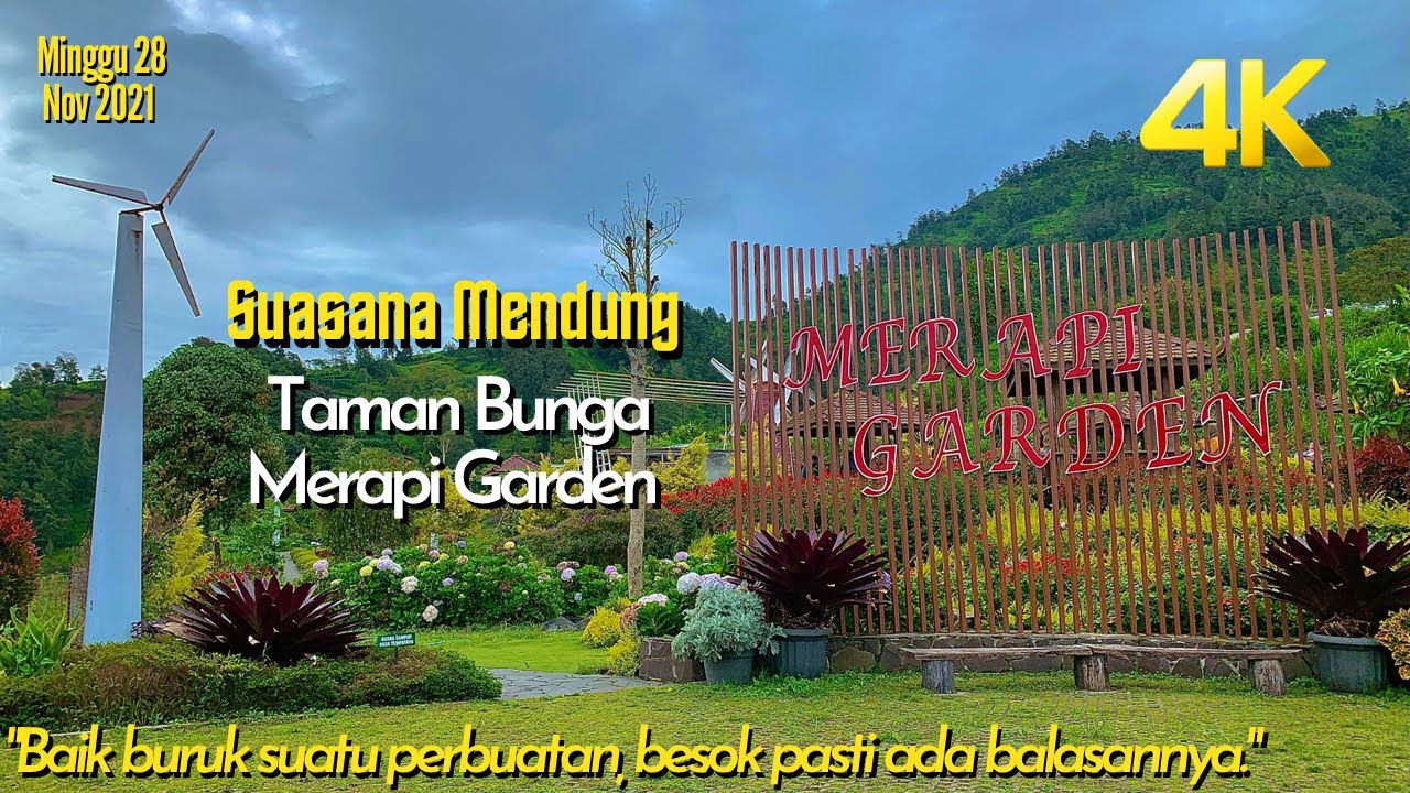 Taman Bunga Merapi Garden Selo Boyolali 2021 4K Walking
