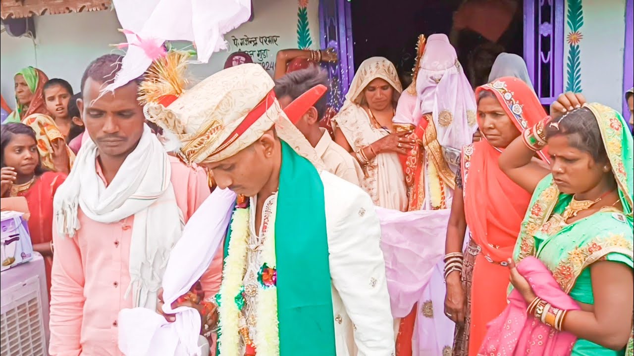 बाबूलाल कटारा❤️अपनी दुल्हन को घर से बाहर निकालते हुए vagadi geet पगड़ी रस्म गांव ढेलाणा उदयपुर (राज.)