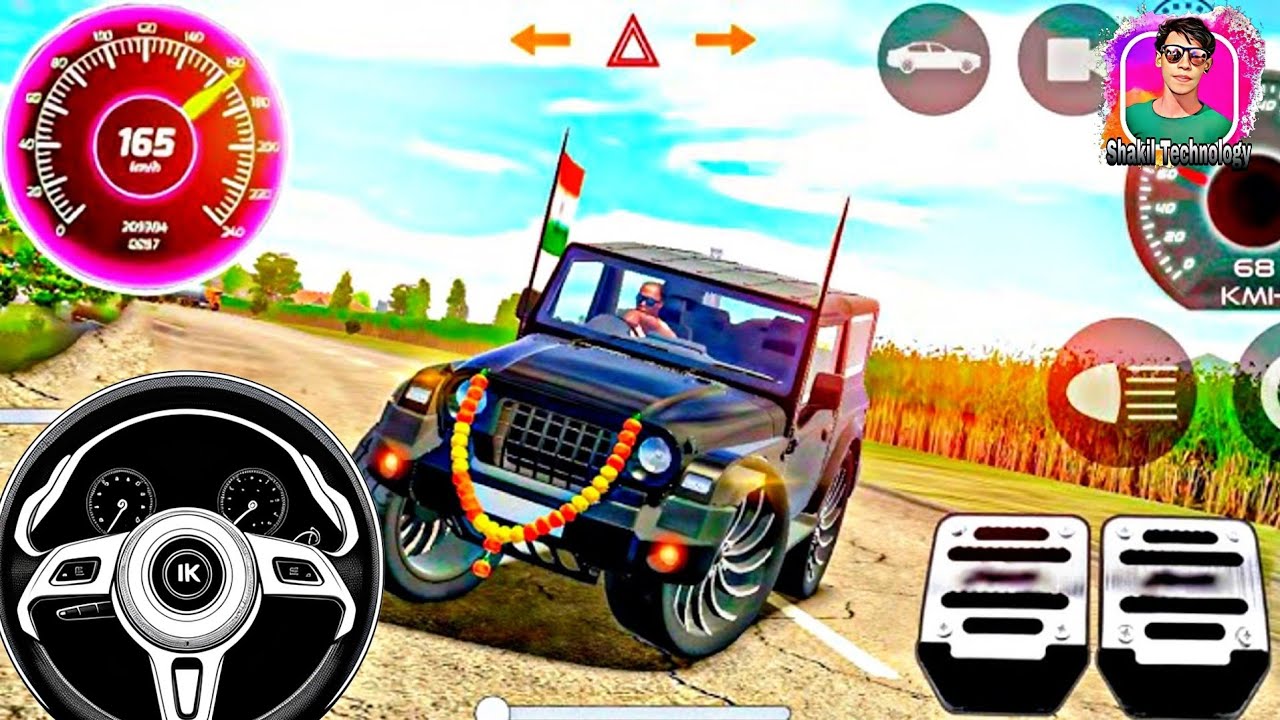 Red Thar Car Game | Crazy Stunts & Offroad Adventure Gameplay