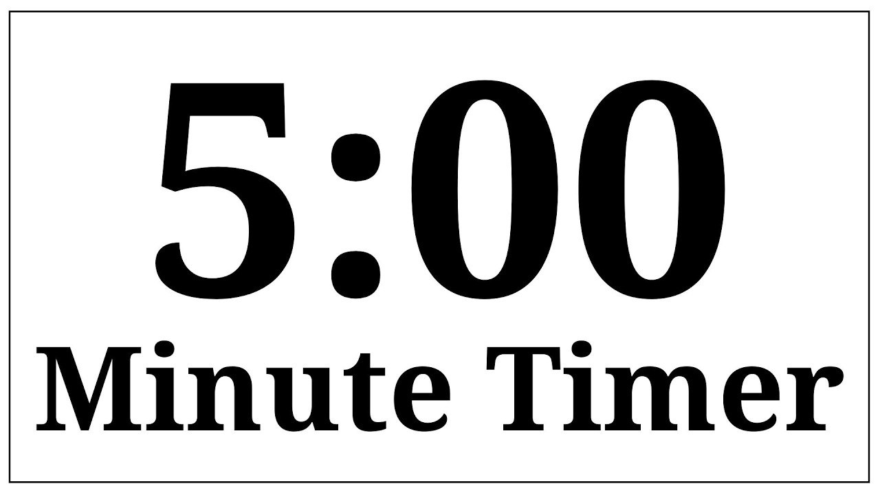 ⏱️ 5-Minute Countdown Timer | Simple Visual Focus Timer