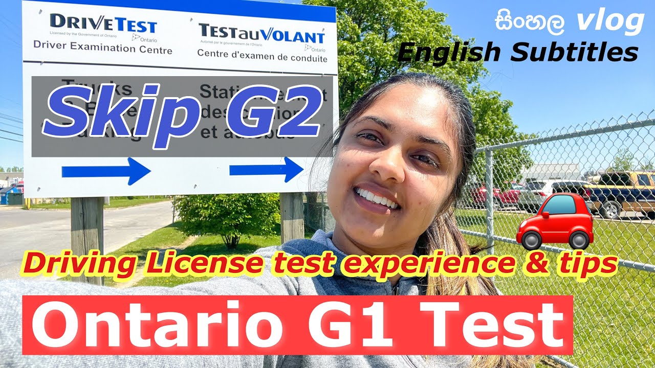 Canada Driving License | G1 Test | Foreign Driving History | Sri Lankan Student