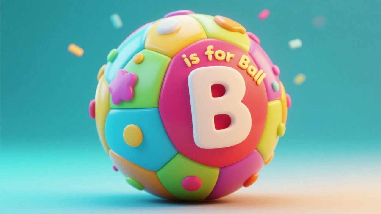 B is for Ball ⚽ | Fun Alphabet & Learning Song for Kids 🎵
