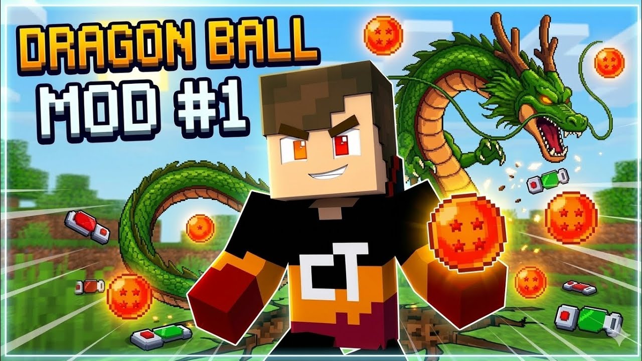 ADDON DE DRAGON BALL MCPE IGUAL O DO JAVA!! #dragonball #minecraft #minecraftbedrock