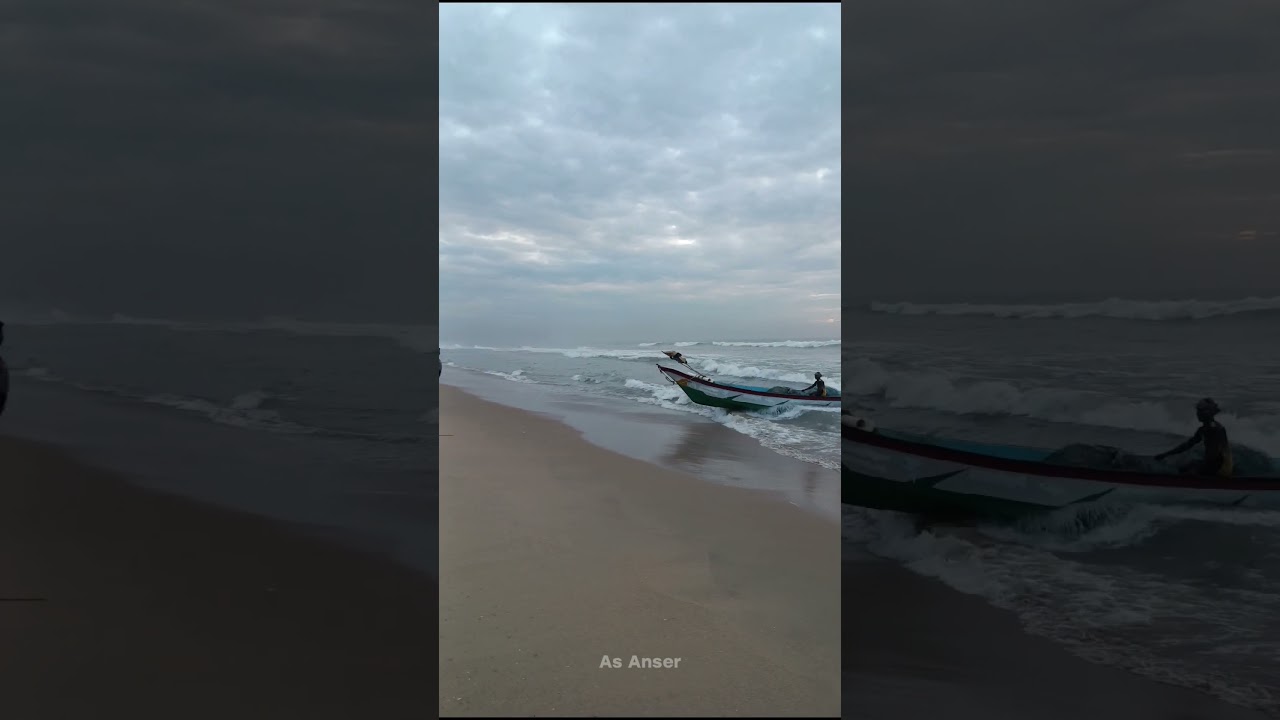😱Fishing Boats Marina Beach || Beach Sunrise || As Anser #chennai #marinabeach #fishing #sunrise