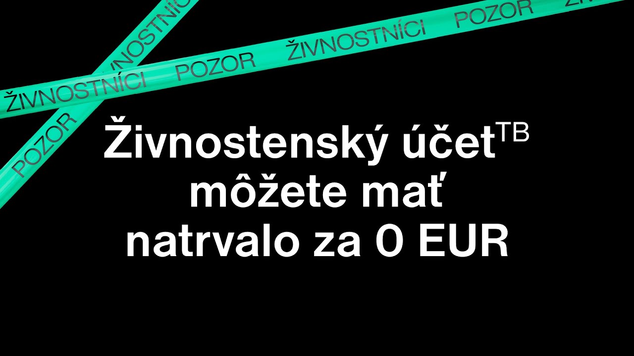 Živnostenský účetTB môžete mať natrvalo za 0 EUR