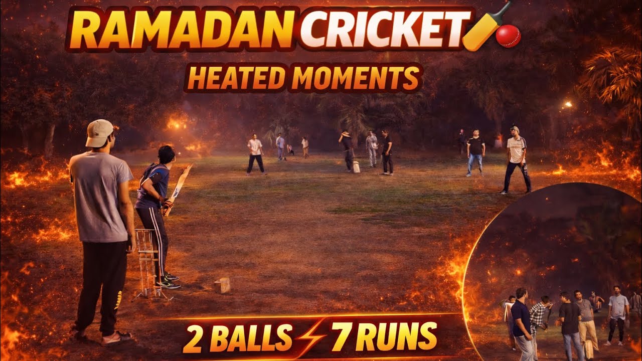 Ramadan Cricket🏏Heated Moments🔥| Last Over Thriller😱