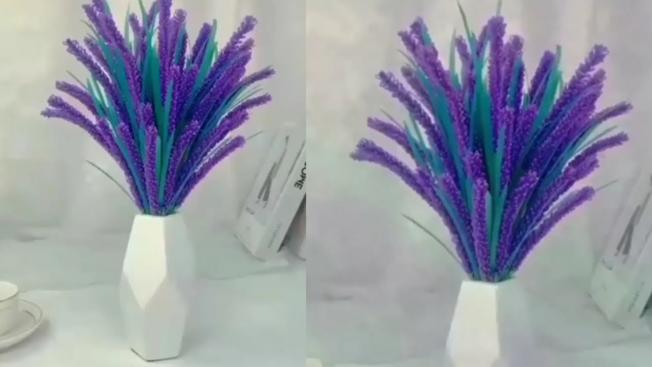 Make Flower with Plastic Straws | Drinking Straws Craft Ideas