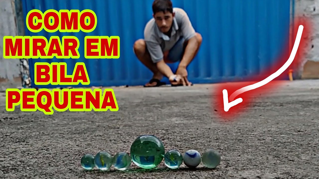 Como mirar em bolinha de gude pequena de longe