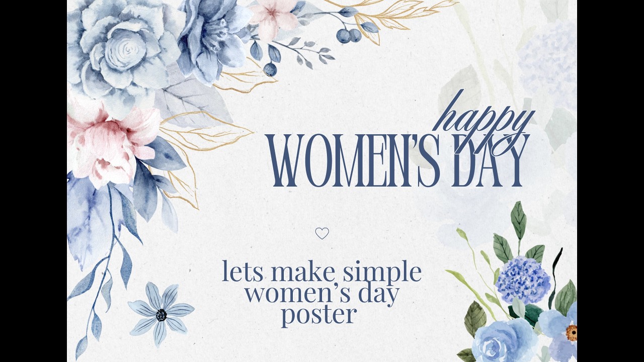 Beautiful Women’s Day Poster Design 🌸
