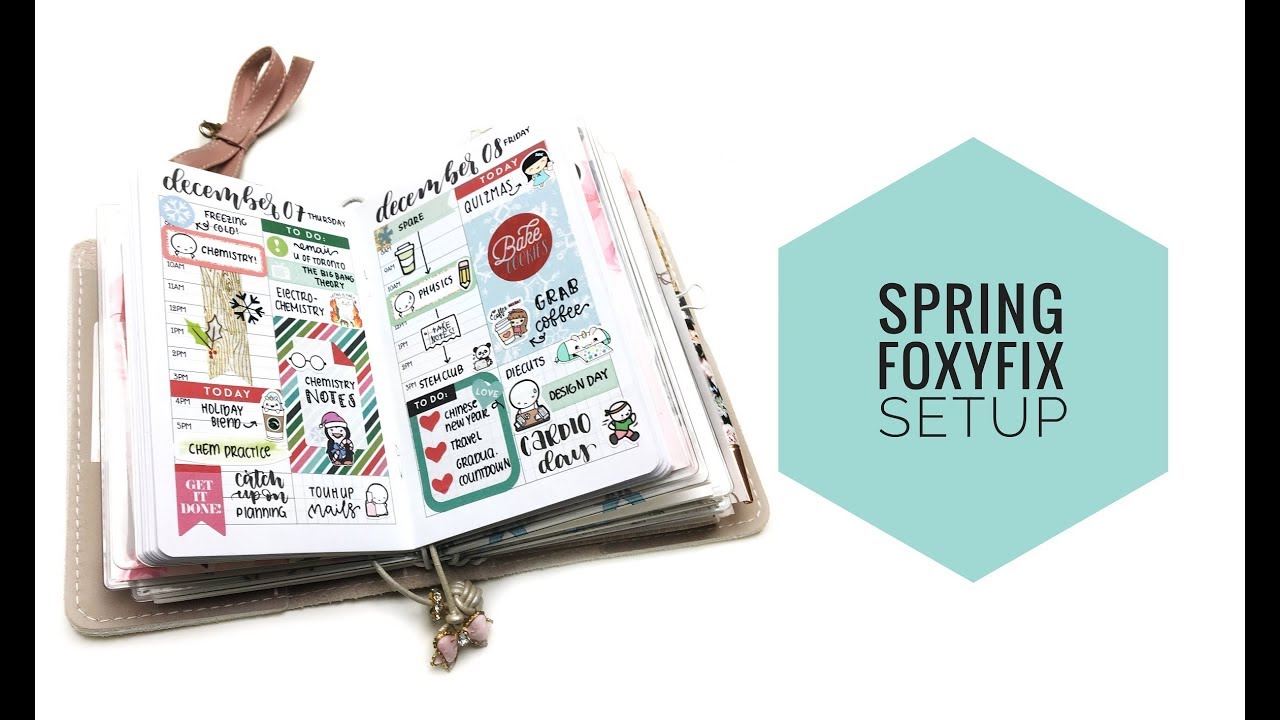 spring foxyfix traveler's notebook setup!