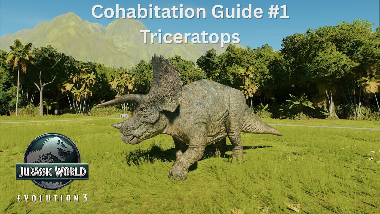 Jurassic World Evolution 3 Cohabitation Guide #1 Triceratops