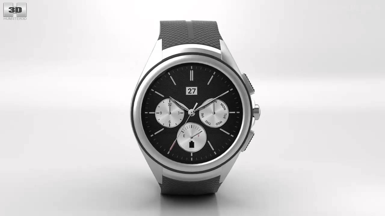 LG Watch Urbane 2nd Edition Space Black 3D model by 3DModels.org