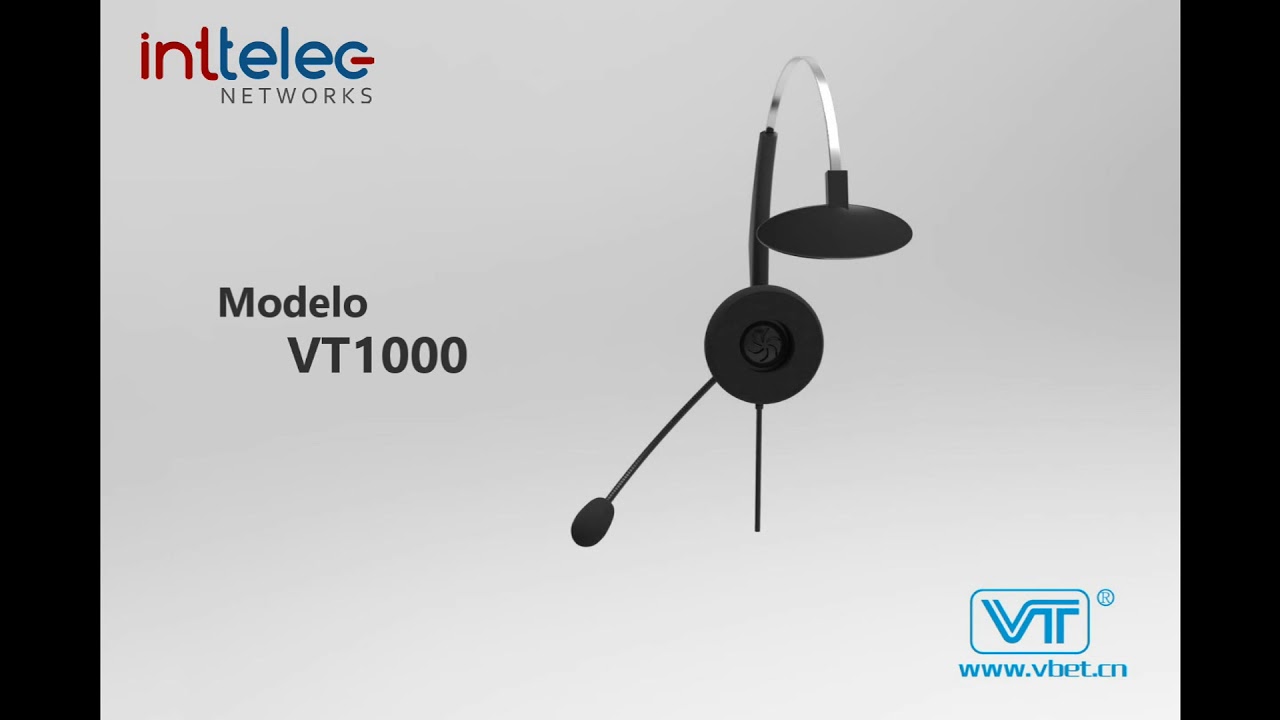 Diadema Modelo VT1000 de VBet  disponible en Inttelec Networks