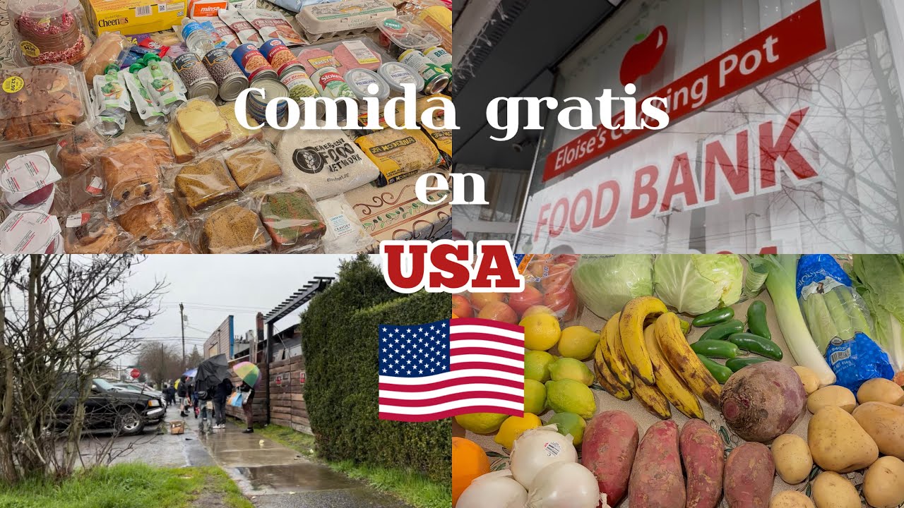As&iacute; es un banco de comida en Estados Unidos // Comida GRATIS 🍎🥬