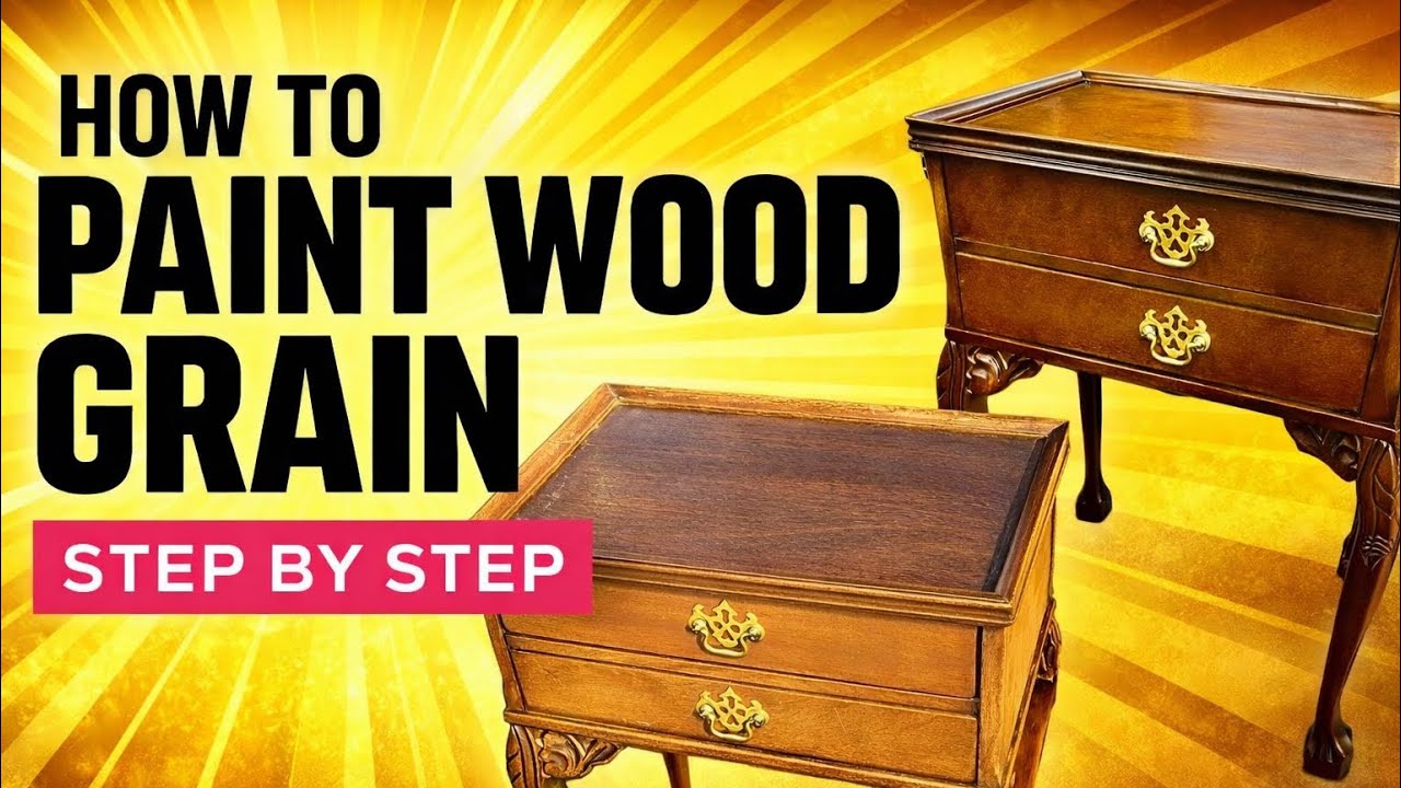 How to Paint Wood Grain Furniture Flipping Furniture Repair