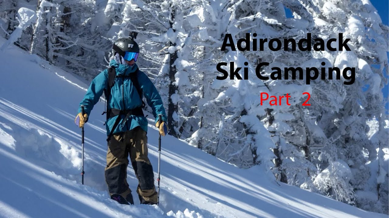 Skiing Colden couloir (ADK Solo Camping PT 2)
