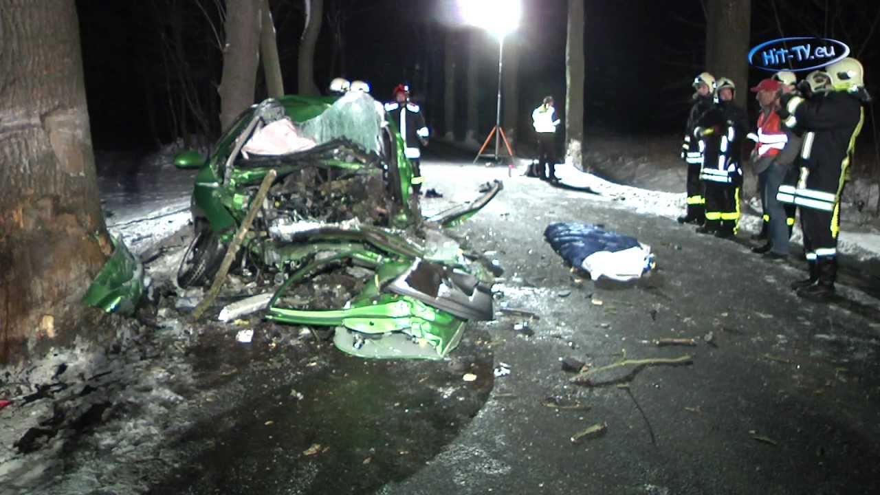 Tödlicher Verkehrsunfall bei Zschorlau (Sachsen) 30.01.2012