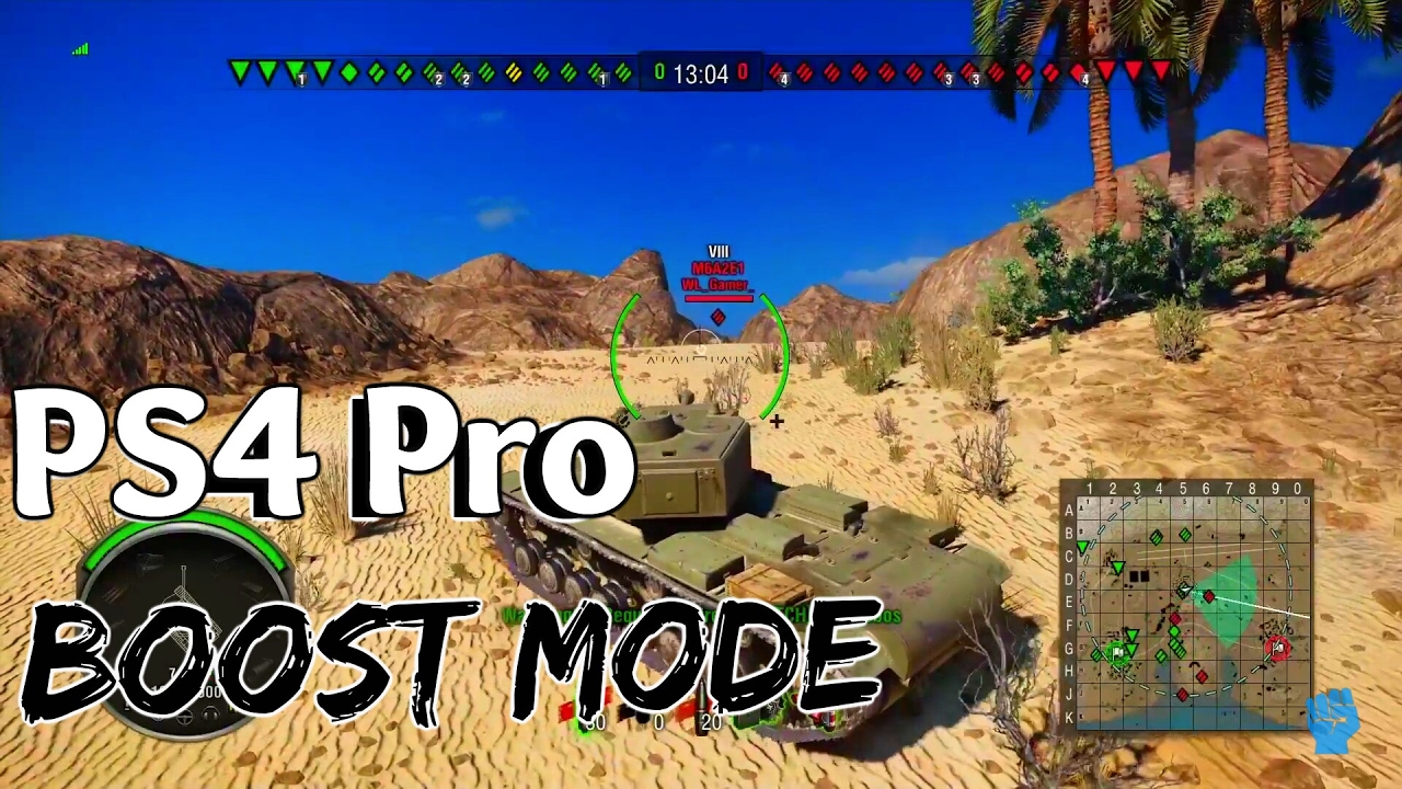 World of Tanks | PS4 Pro | Boost Mode | Gameplay