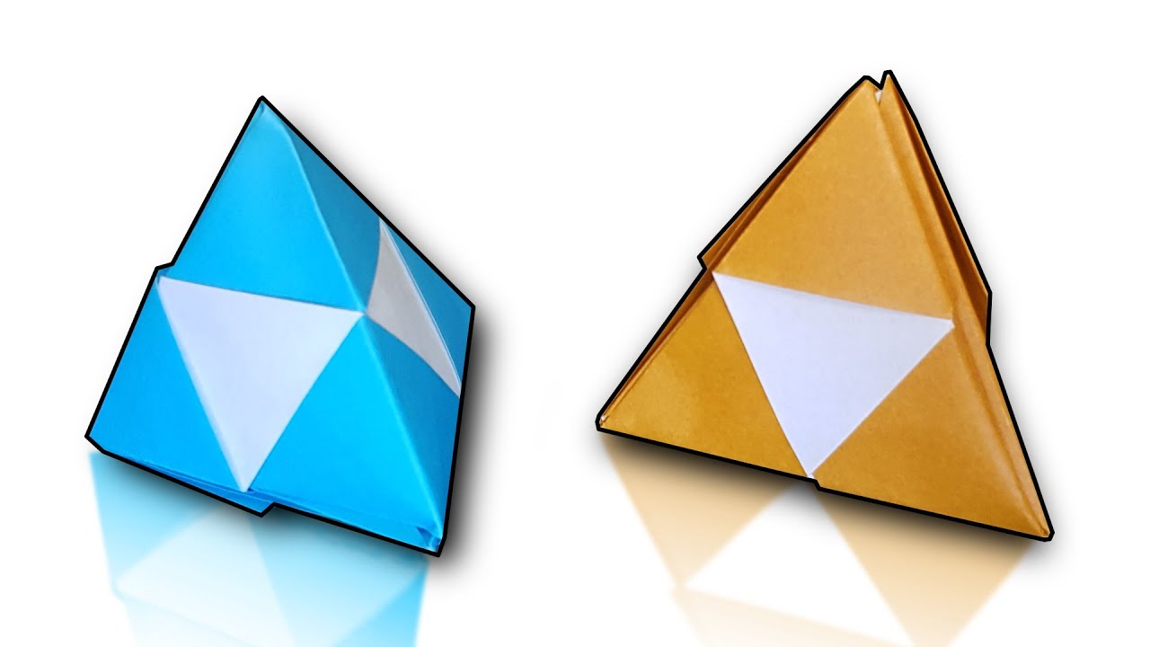 Comment faire une PYRAMIDE triangulaire en ORIGAMI