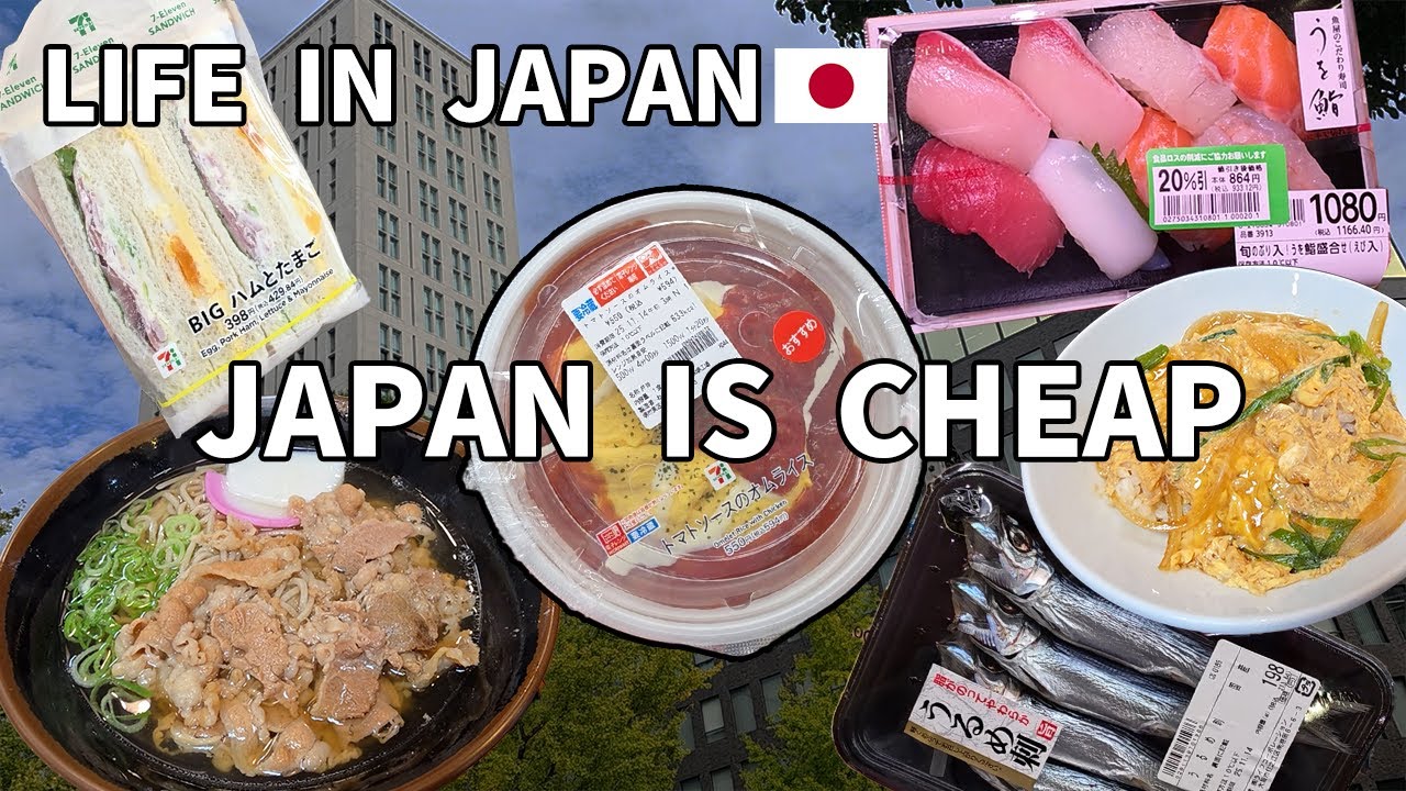 The Cheap Lunch of Japanese Salarymen 🇯🇵 Soba Noodle Soup with Meat | Japan convenience store food