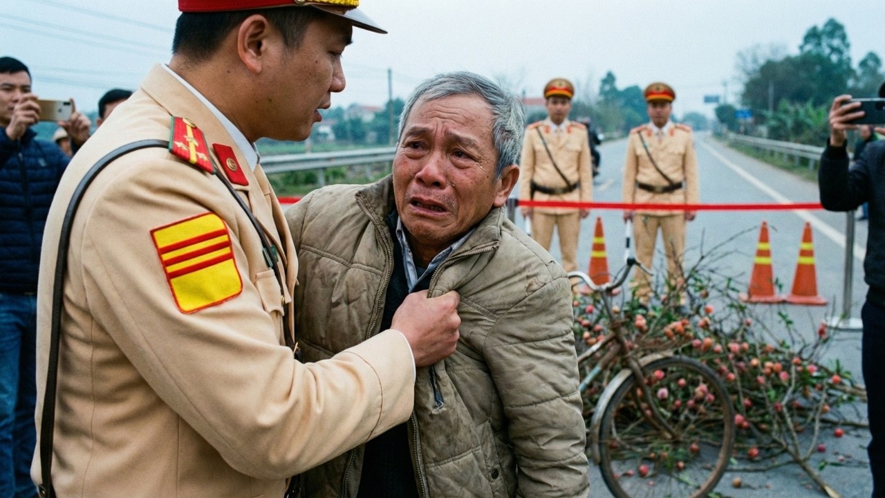 “Luật Là Luật!” — Ông Lão Bán Đào Bị Thu Hết Và Bị Tát Trước Đám Đông