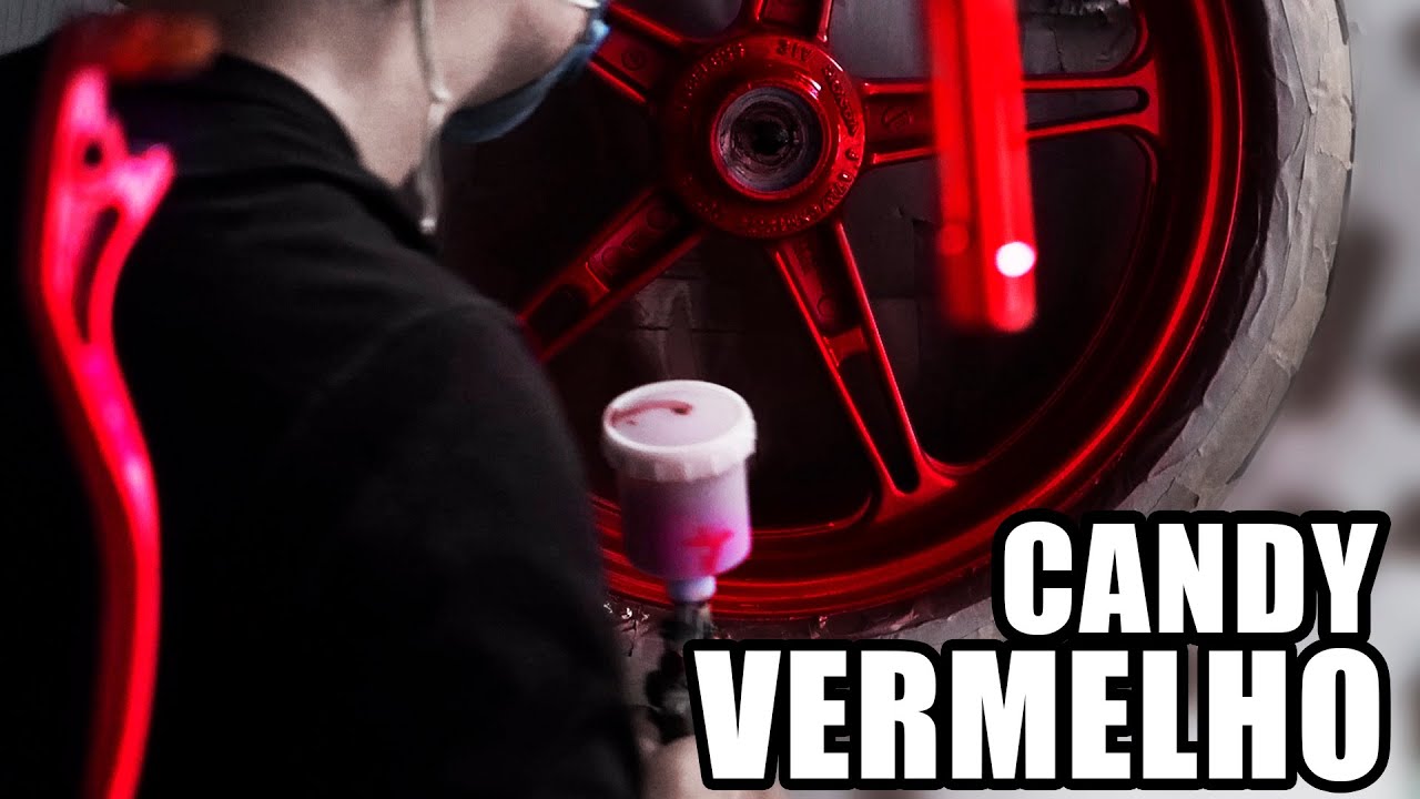 PINTURA VERMELHO CANDY NA CB 300