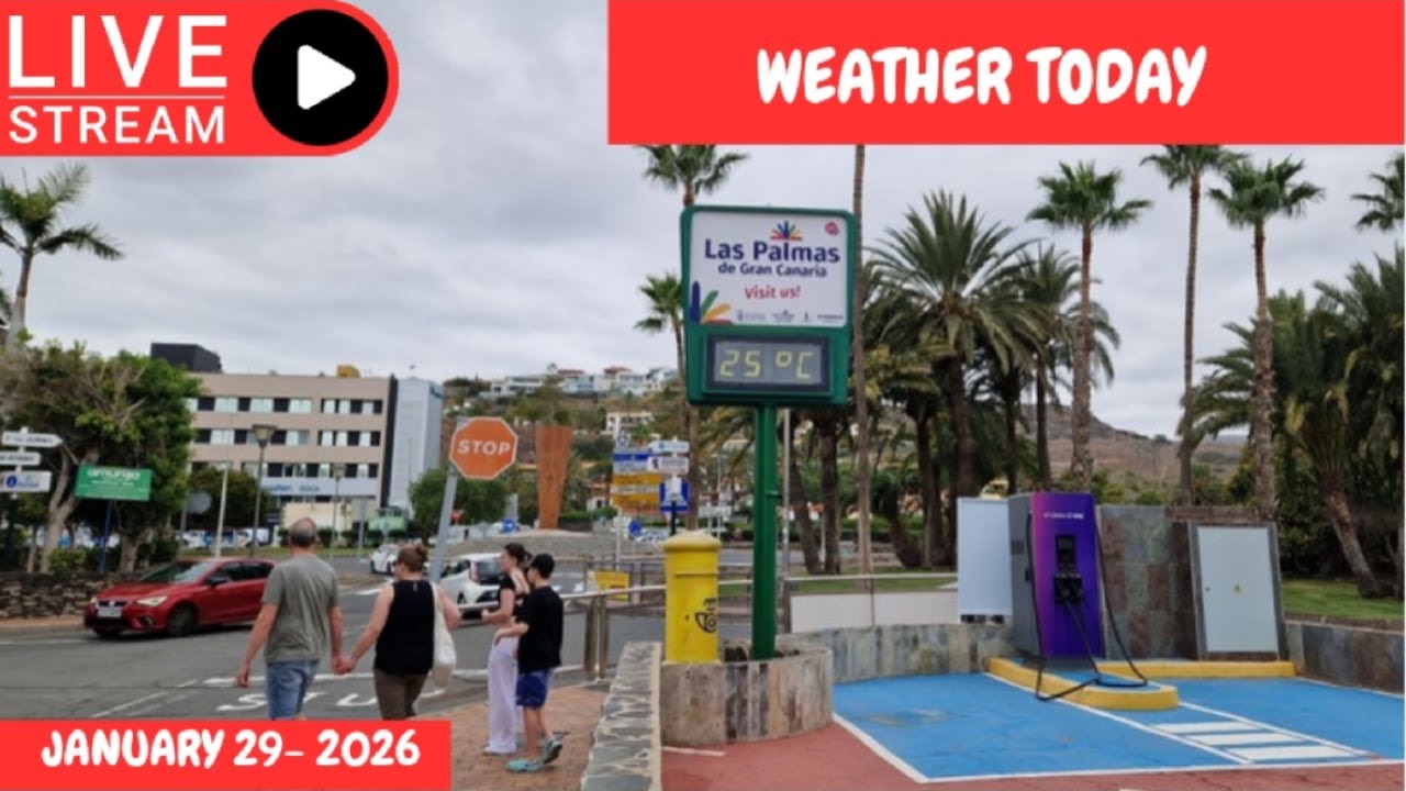Gran Canaria LIVE 🔴 WEATHER TODAY - JANUARY 29-- 2026