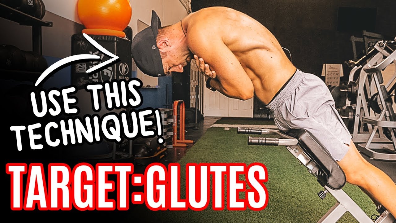 GROW GLUTES on 45 Degree Hyper-Extension (FAVORITE BUTT EXERCISE)