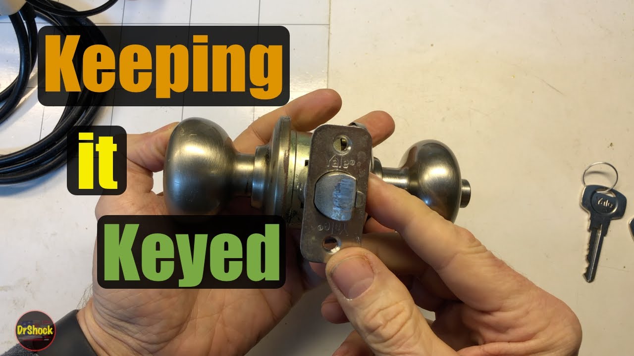 Yale YH Collection Residential Entry Door Lock Cylinder Removal, Transfer, and Pin Disassembly