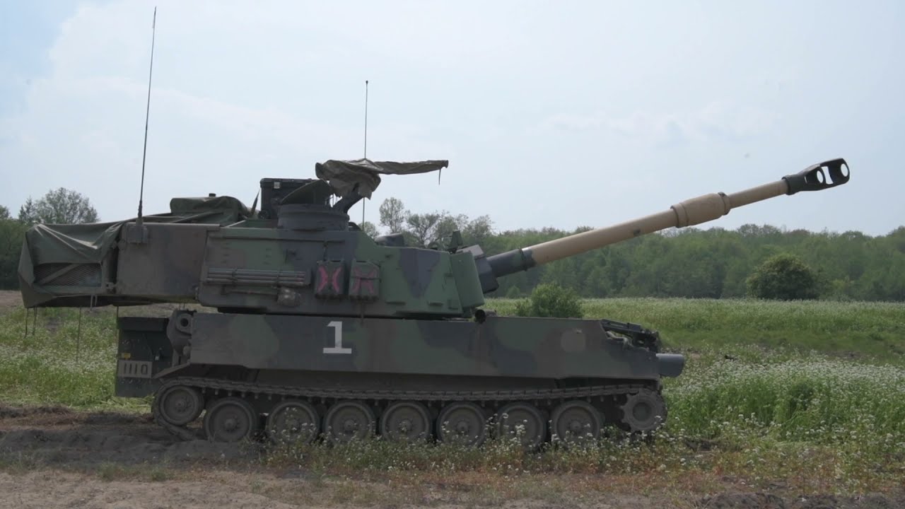 M109A6 Paladin &bull; Self-Propelled Howitzer Live Fire &bull; Exercise Northern Strike 21