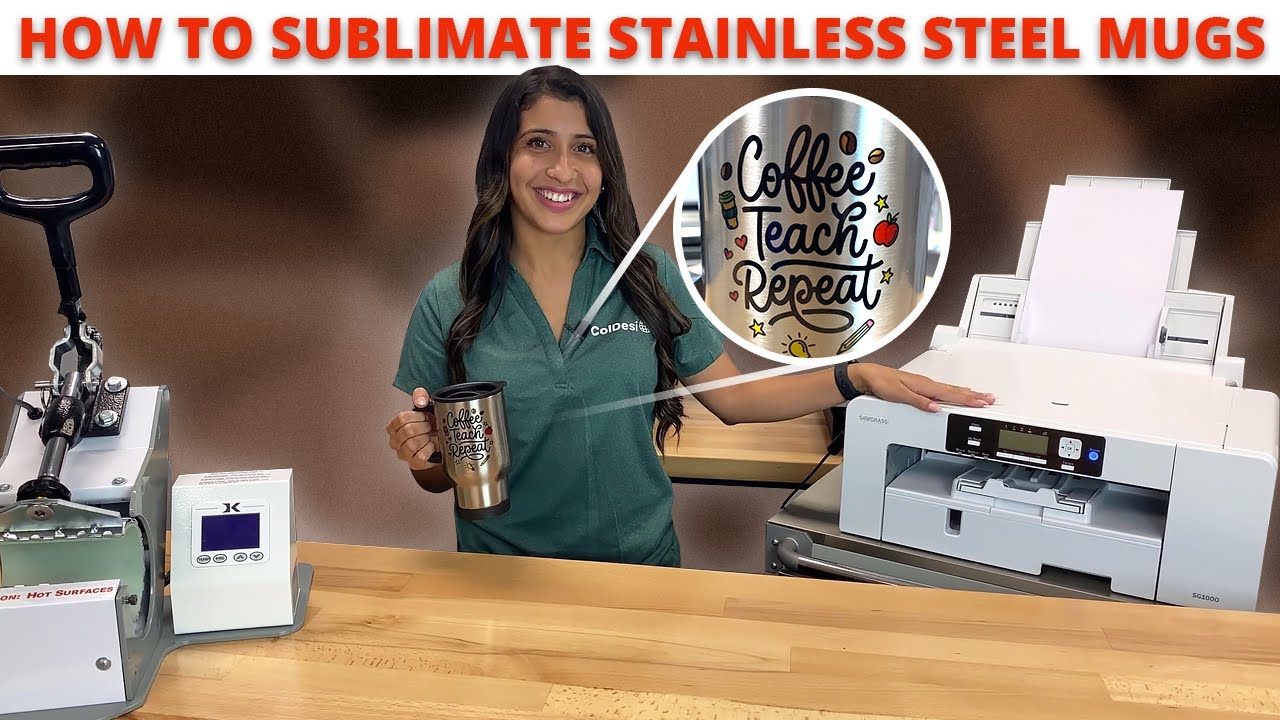 How to Sublimate Stainless Steel Travel Mugs