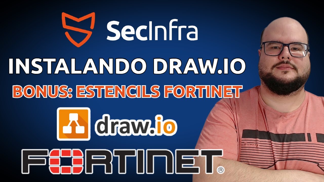 INSTALANDO DRAW.IO! BONUS: ESTÊNCEIS FORTINET PARA DRAW.IO + DICAS DE UTILIZAÇÃO!