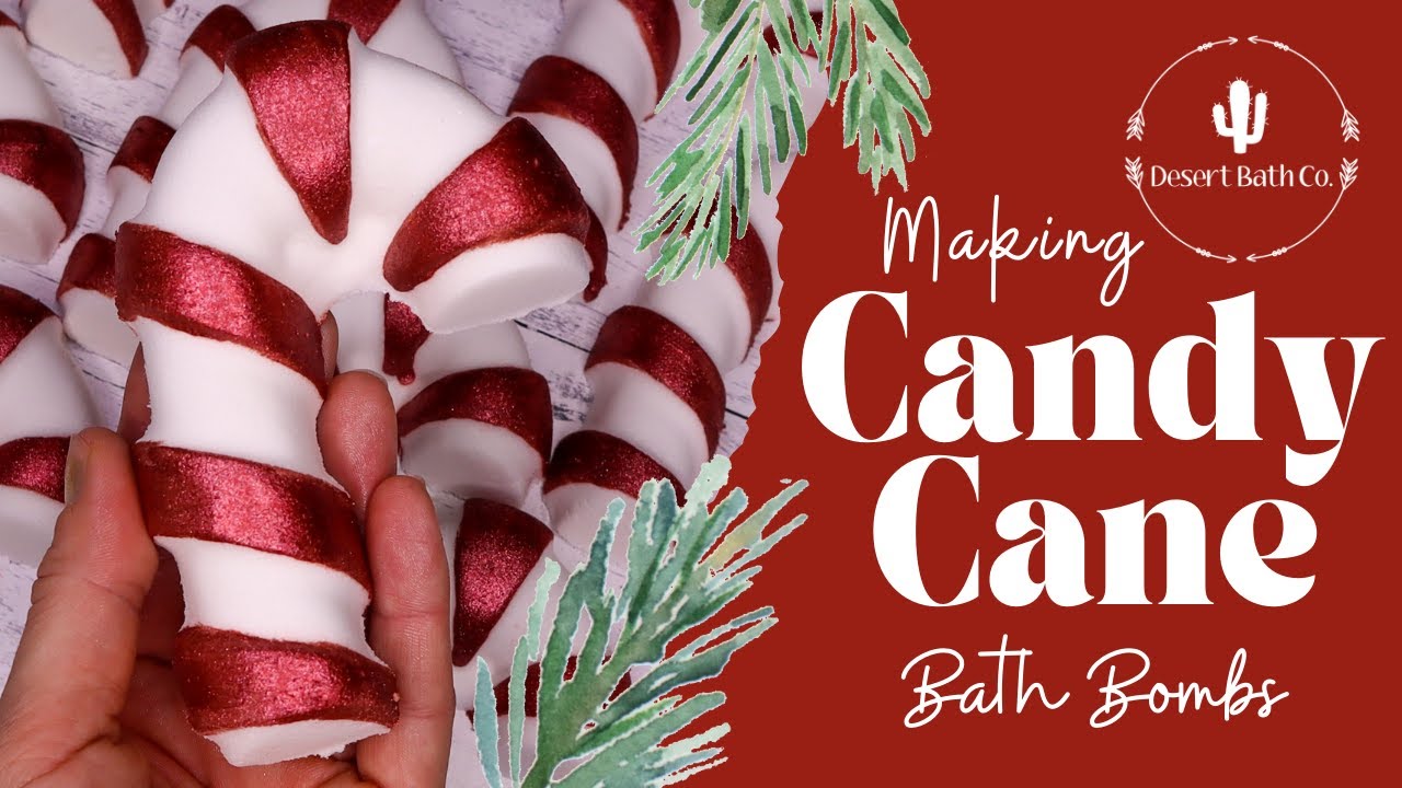 Making Peppermint Candy Cane Bath Bombs & DEMO!