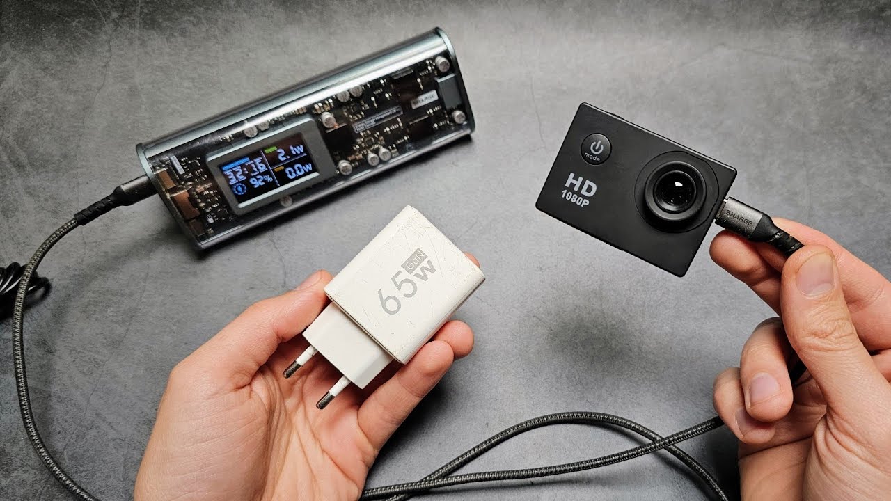 How to Charge & Power 1080p Full HD Sports Action Camera + Turn ON / Off