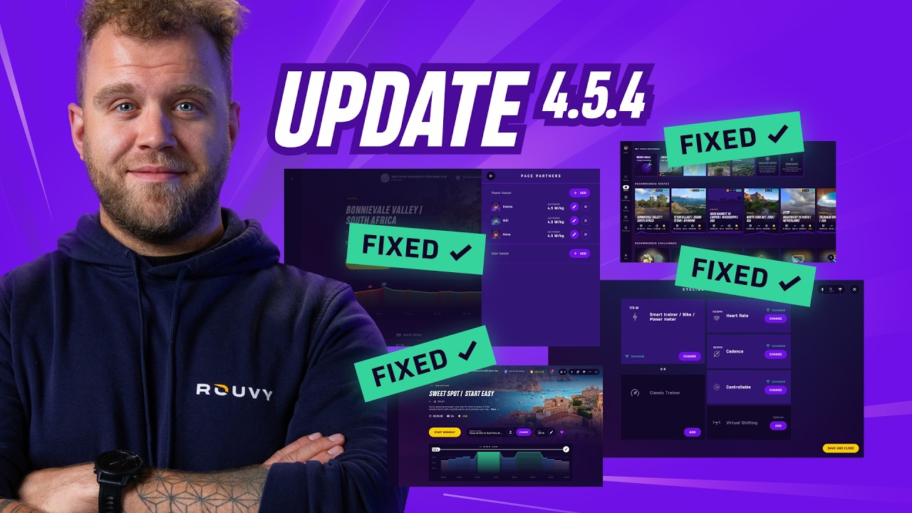 You Asked, We Fixed It. | ROUVY 4.5.4 Update