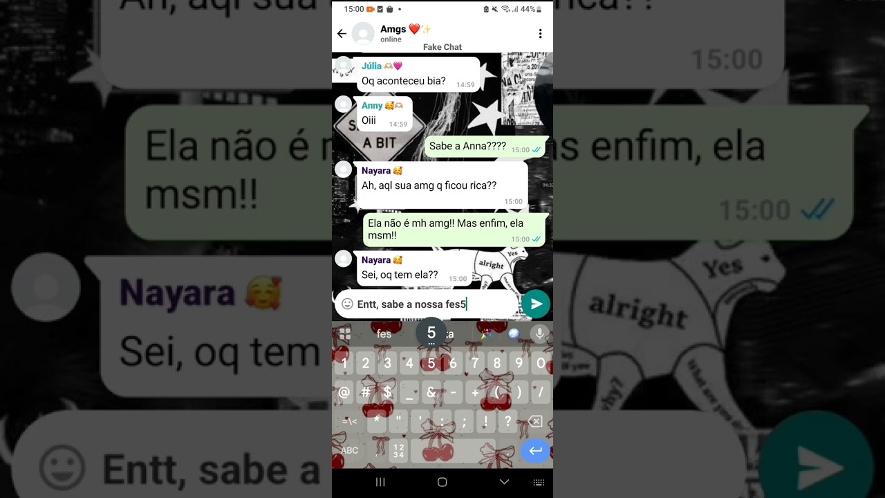 Fake chat ( Minha amiga interesseira roubou meu dinheiro 😰)  história completa 🫶🏼