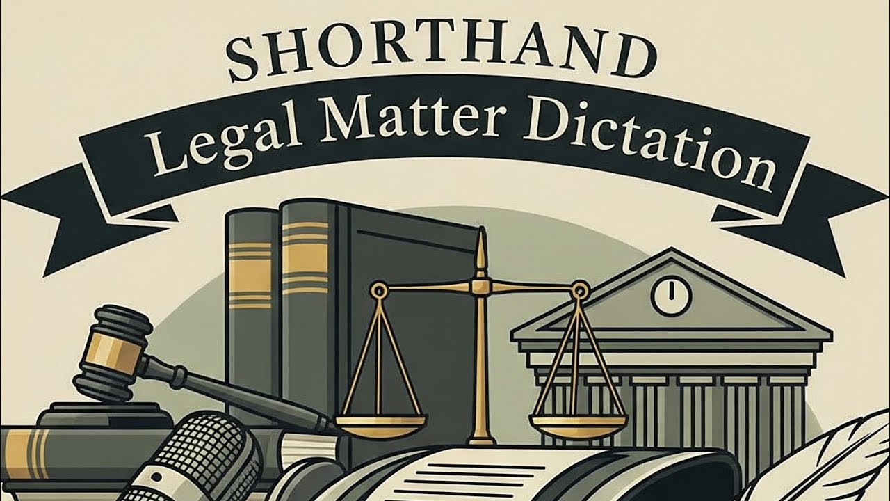 Legal matter ( 840 words) ( Speed- 95 - 100 WPM) 