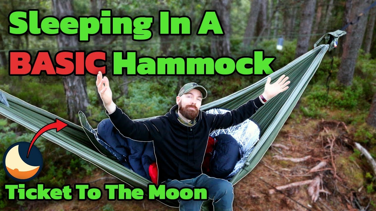 Sleeping In My TICKET TO THE MOON Hammock - With NO TARP