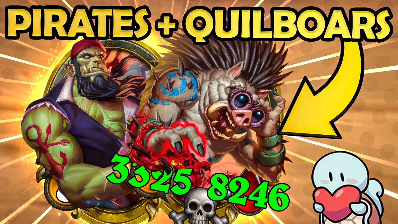 The PIRATE + QUILBOAR Comp is SO FUN! | Hearthstone Battlegrounds