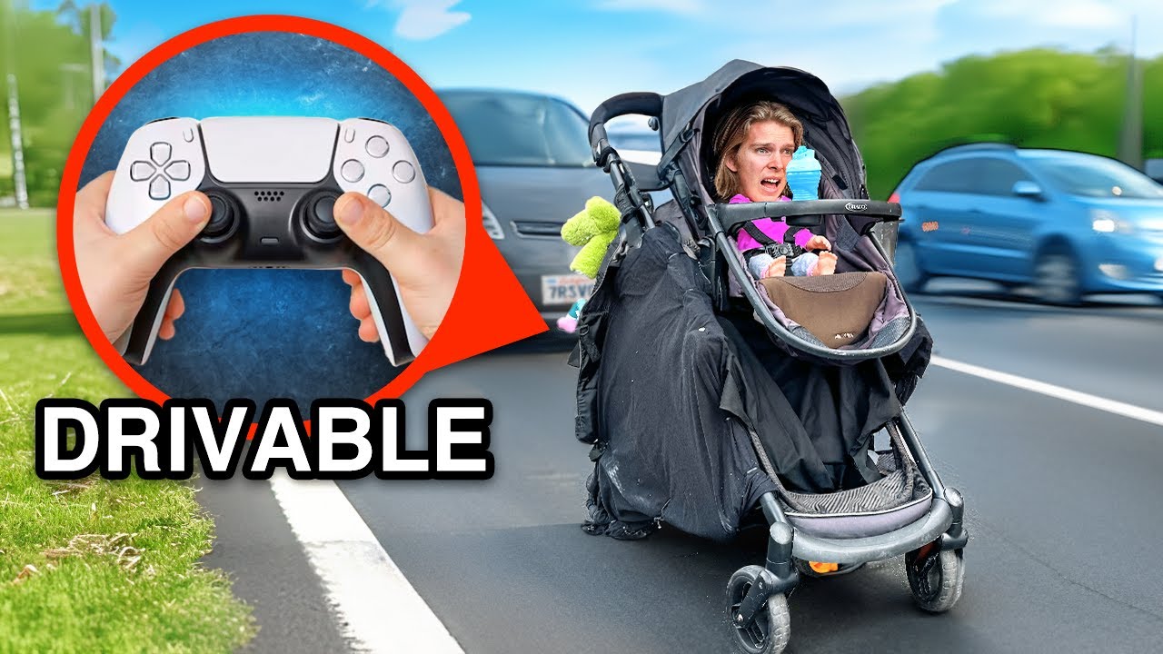 I Built a Drivable Stroller to Hide from my Brother! - Day 4