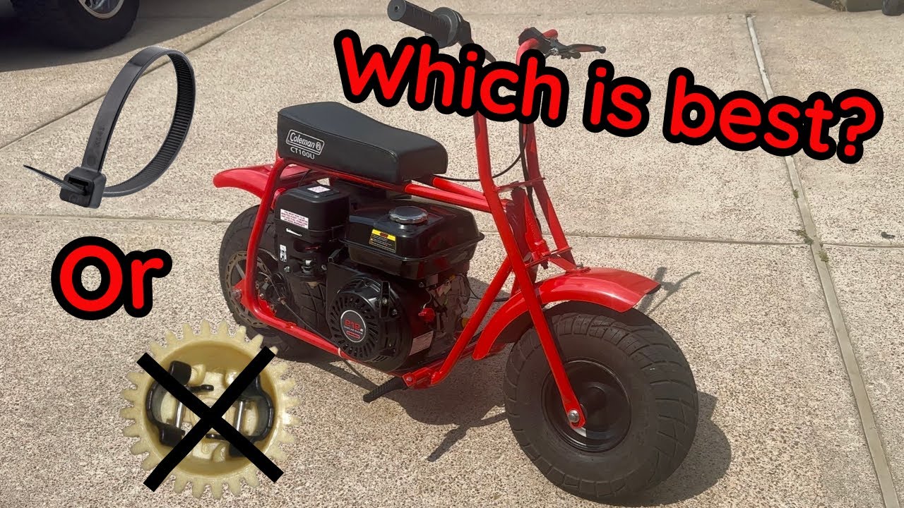 Coleman Mini Bike Governor Test - Zip Tied Spring VS Full Governor Removal