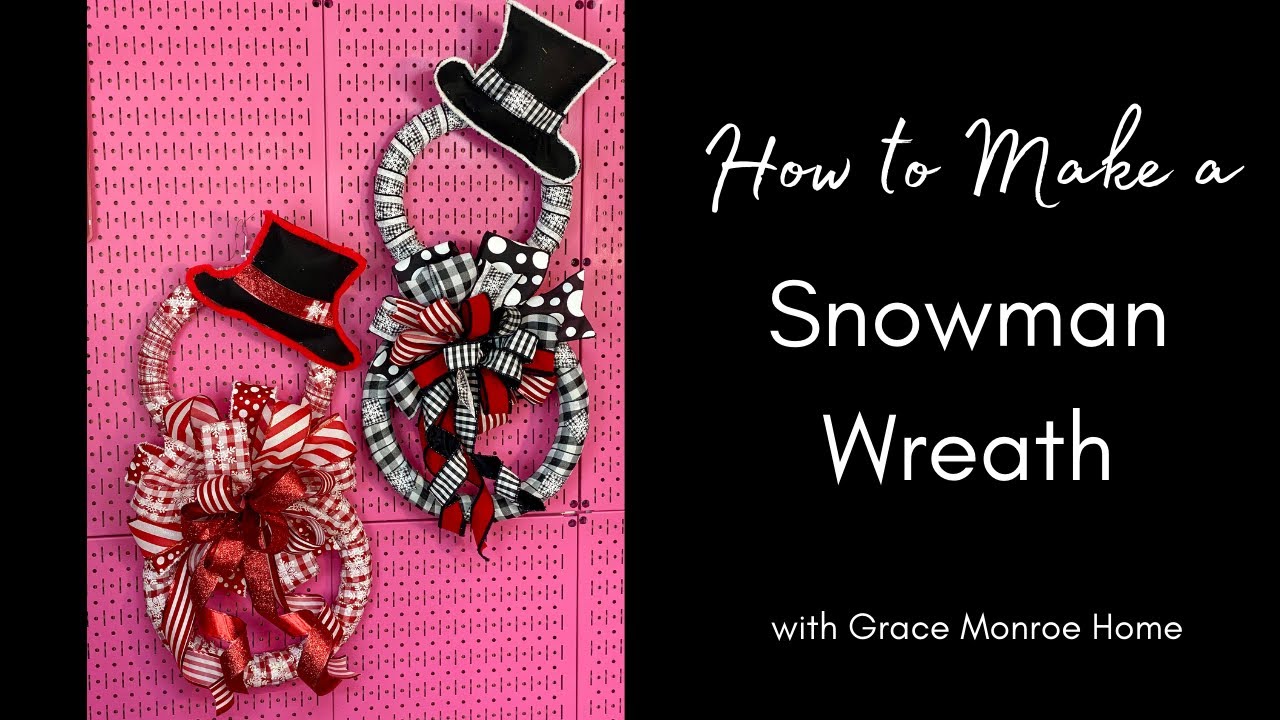DIY Snowman Wreath