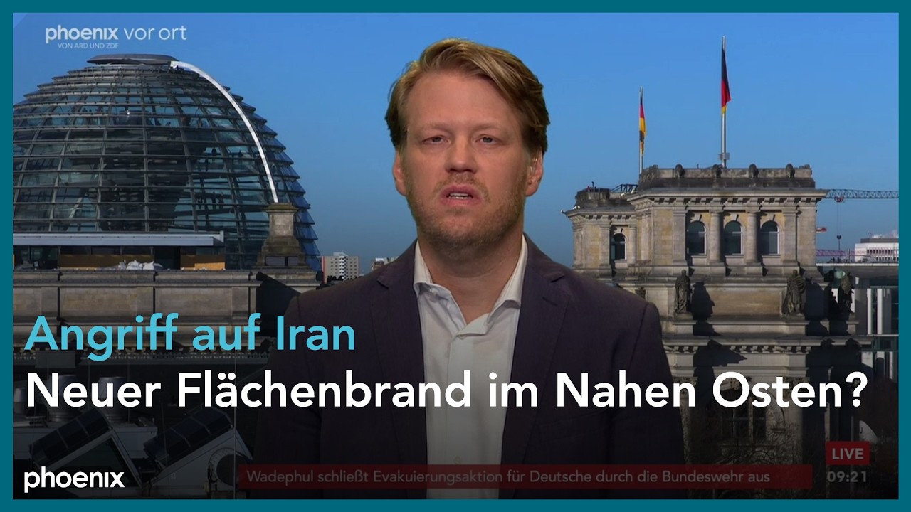 phoenix nachgefragt mit Martin Greive zum Anriff auf Iran am 02.03.26
