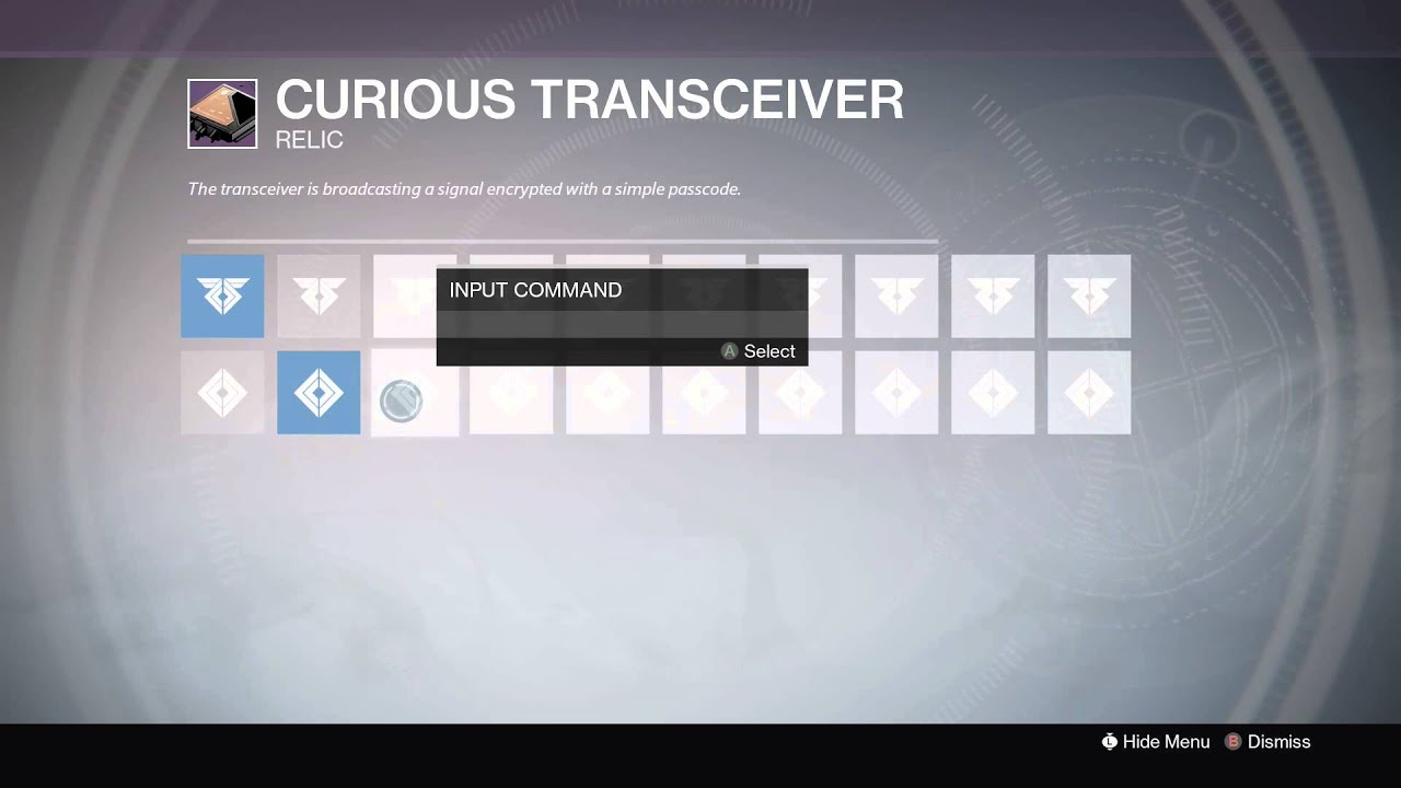 Destiny - Curious Transceiver all Passcodes!