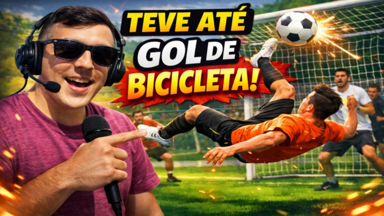 QUE PARTIDA FOI ESSA?! ⚽ Grama Sintética + Narração Eletrizante! Rio de Areia SC.