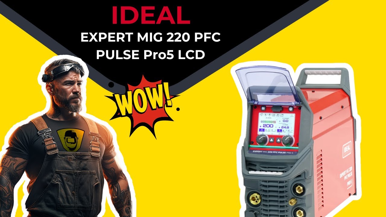 Spawarka Ideal Expert MIG 220 PFC Pulse Pro5 LCD - jak używać profesjonalny migomat?